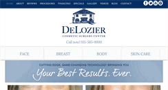 Desktop Screenshot of drdelozier.com